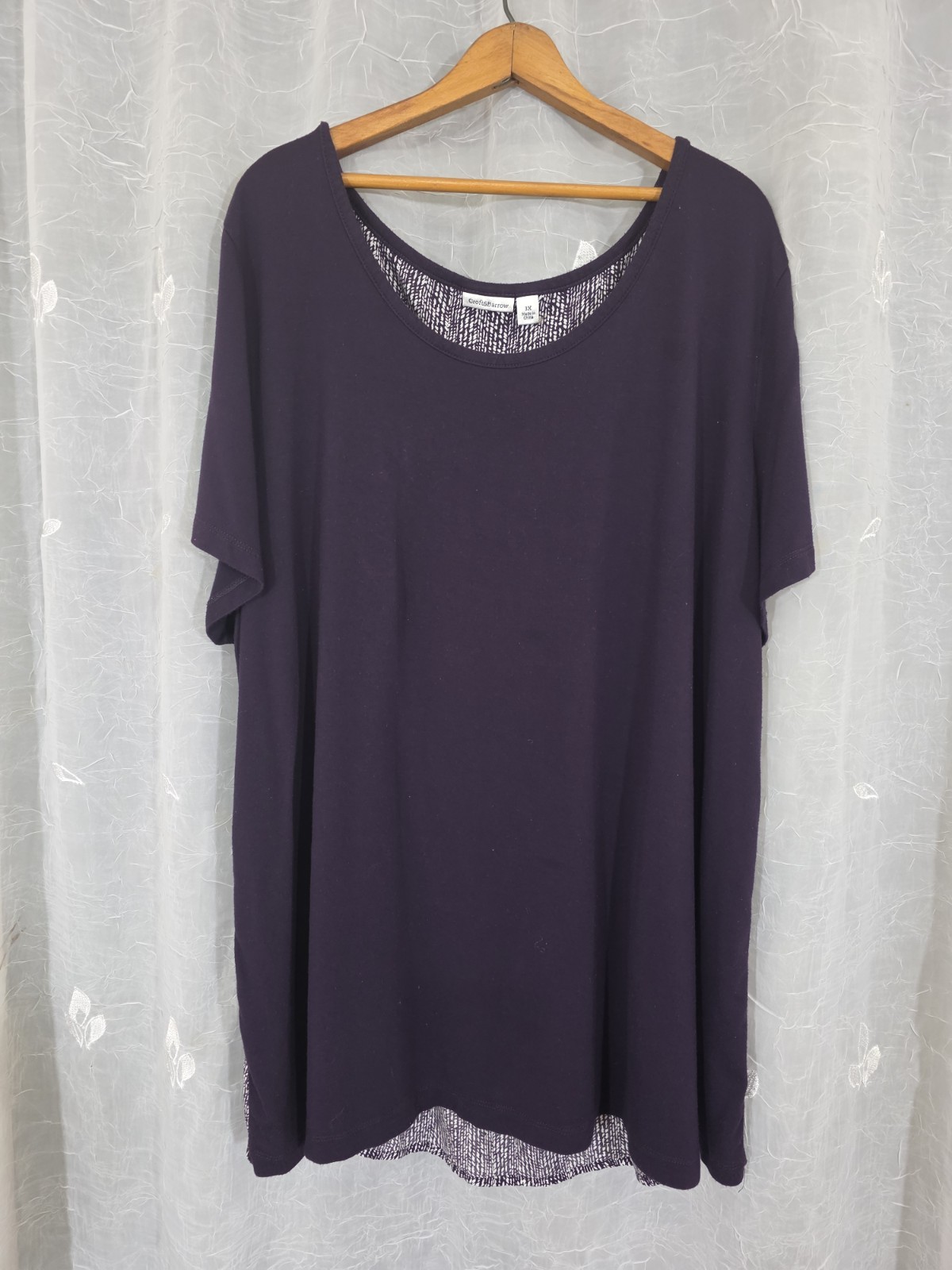 Dark Blue Women’s Pullover Blouse By Croft & Barrow Size 3X