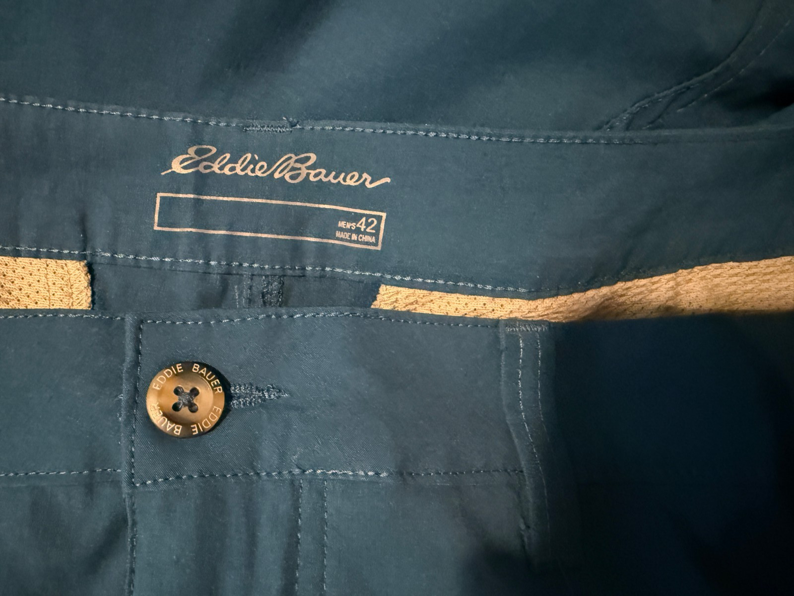 EDDIE BAUER Mens Blue Technical Travex Cargo Shorts EM41SH319 – Sz 42