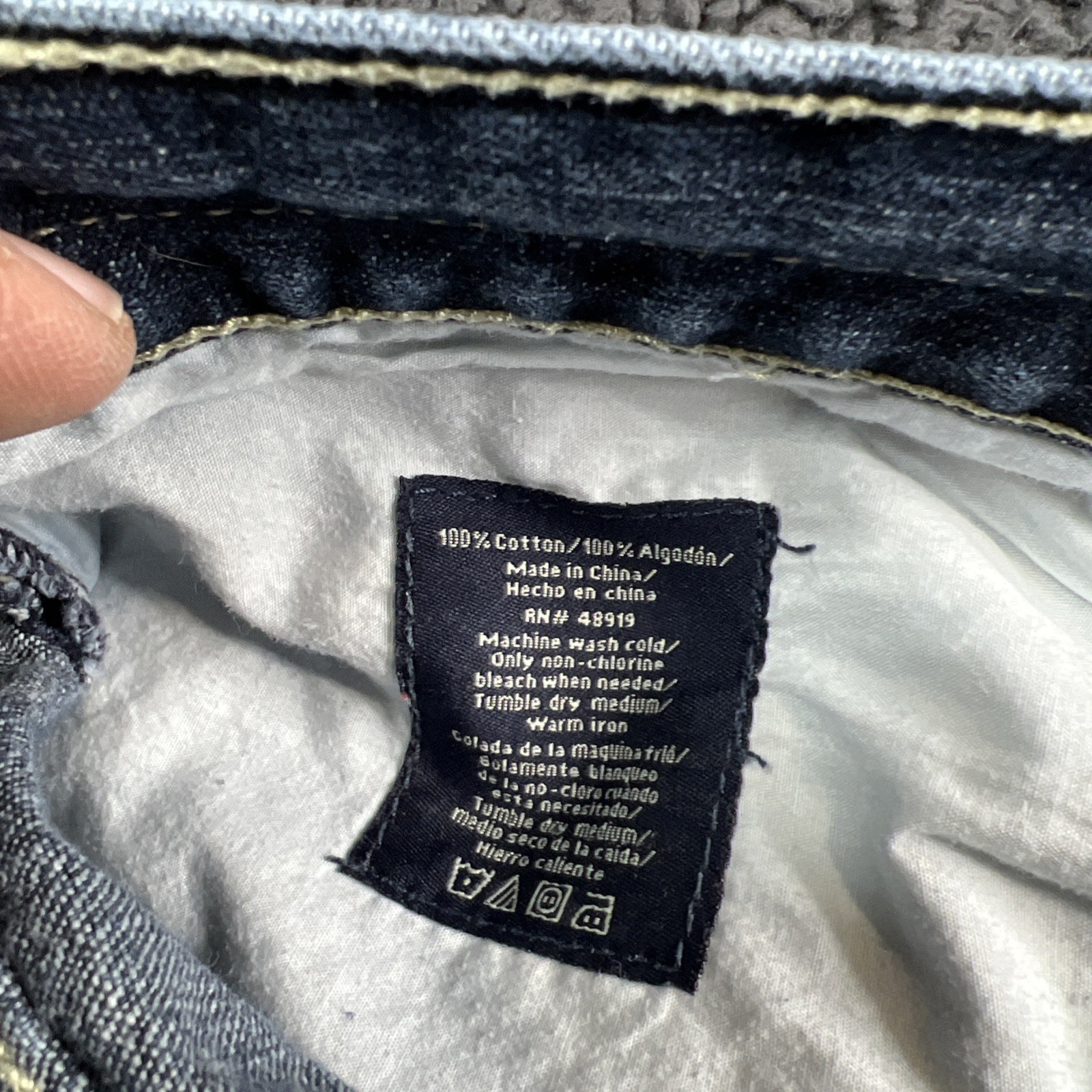 VINTAGE Phat Farm Jeans Size 40×33 Baggy Wide Leg 90’s Grunge Y2K Hip Hop Mens