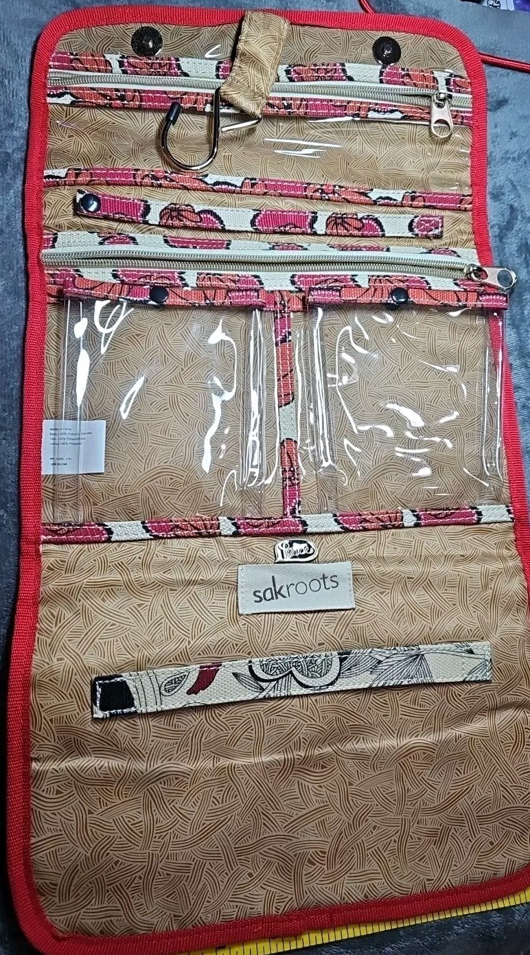 Organizer Toiletry Bag Sakroots Travel Multi-compartment Vacay Cruise PEACE E09
