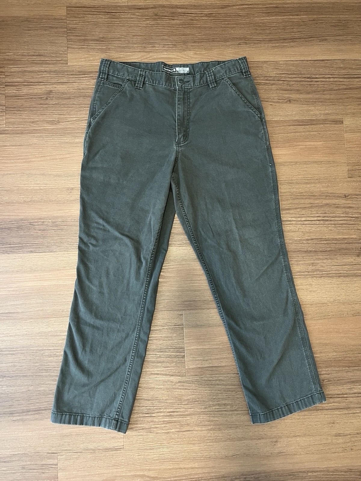 Men’s Dark Grey Carhartt Rugged Flex Relaxed Fit Work Pants – Size 36×32
