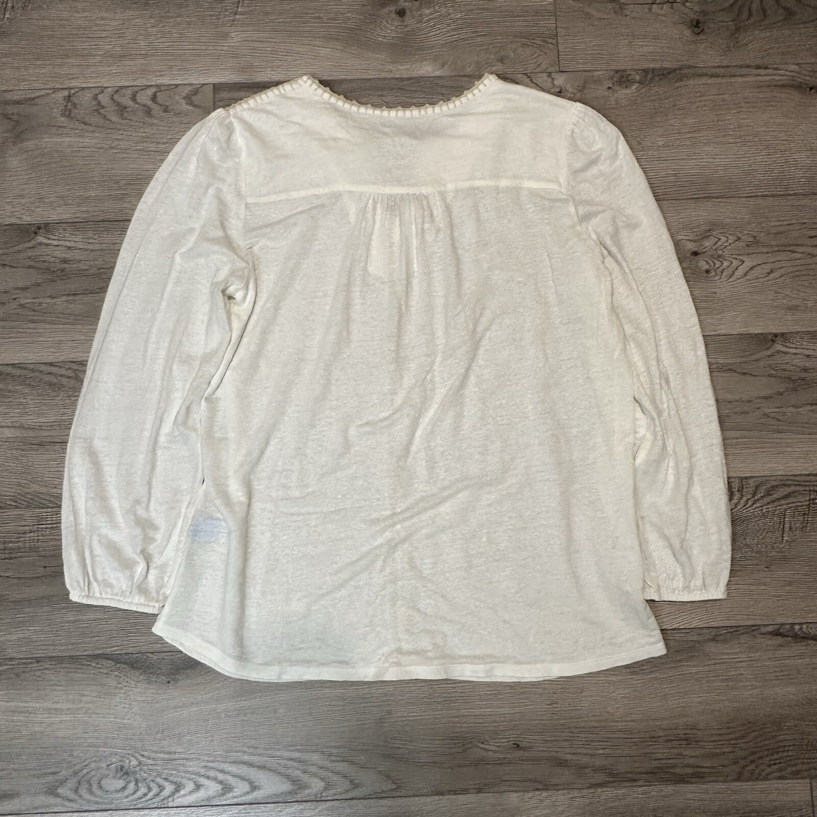 j mclaughlin Women’s Linen Ivory Tassels Medium
