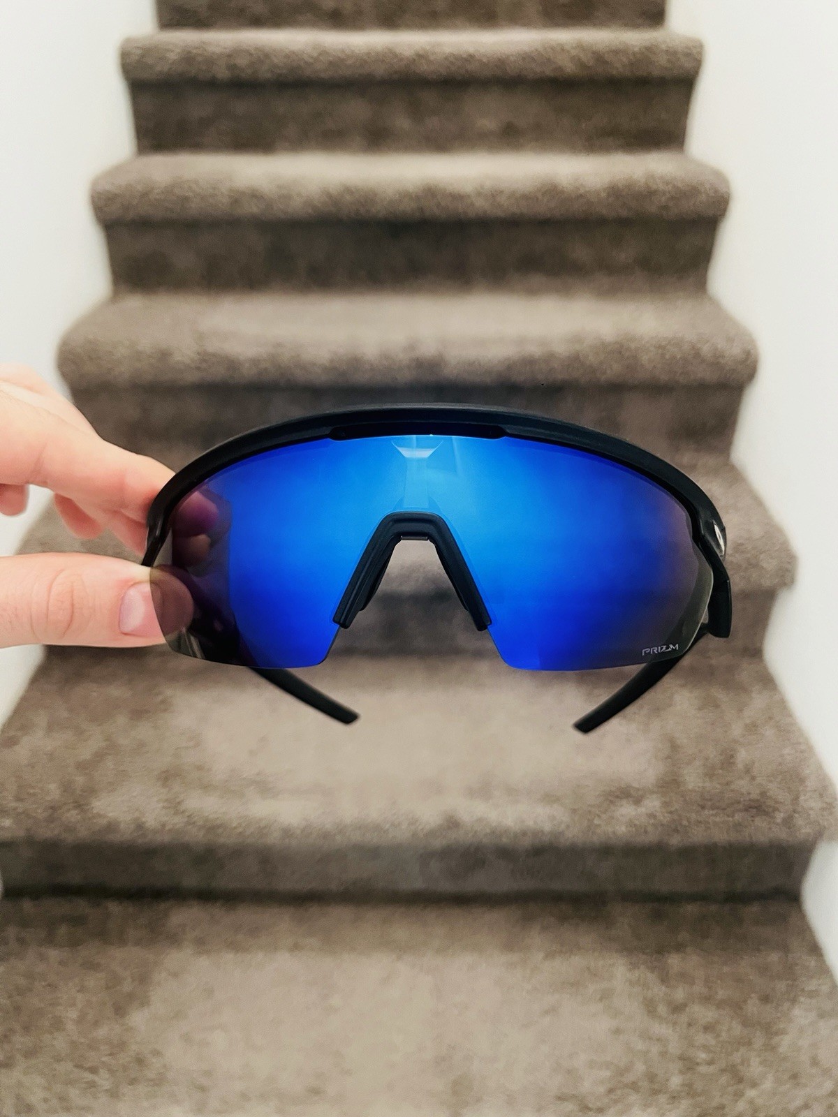 NWT Oakley Sphaera OO9403 9403 Black Deep Blue Prizm 130 One Size Fits All