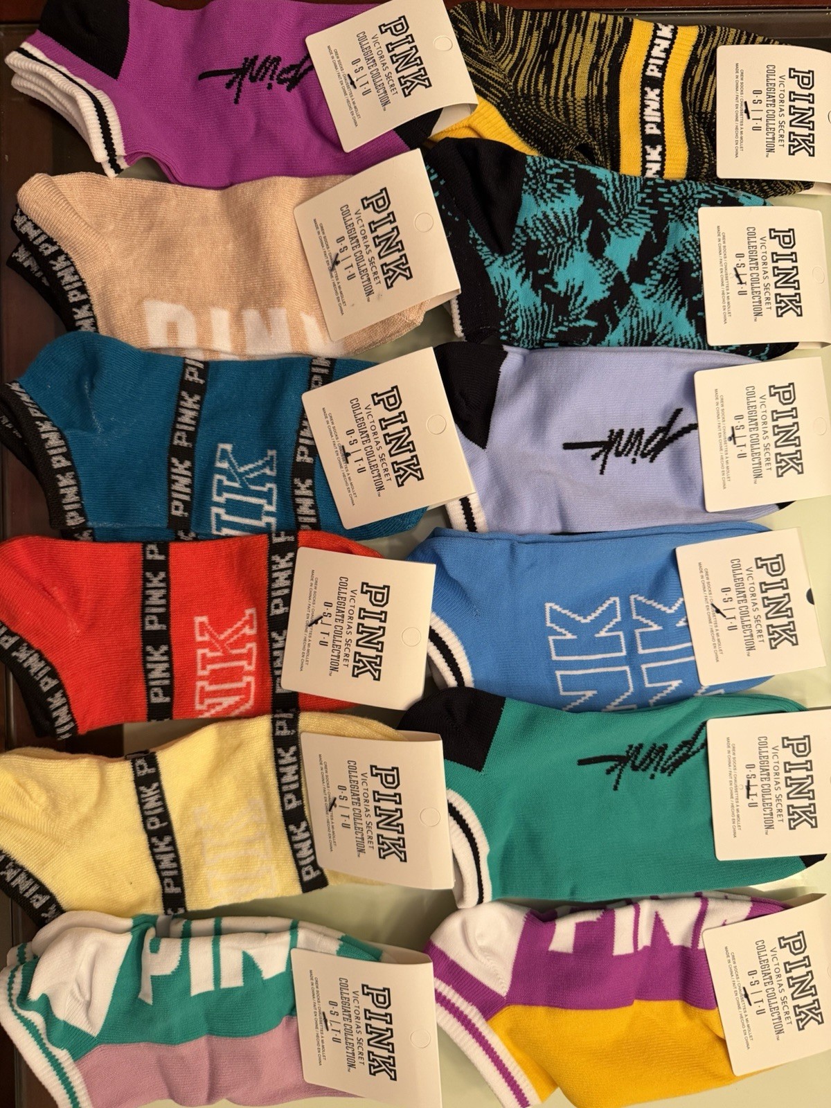 Victoria Secret Pink No Show Socks 10 Pairs YOU PICK YOUR COLORS New with Tags