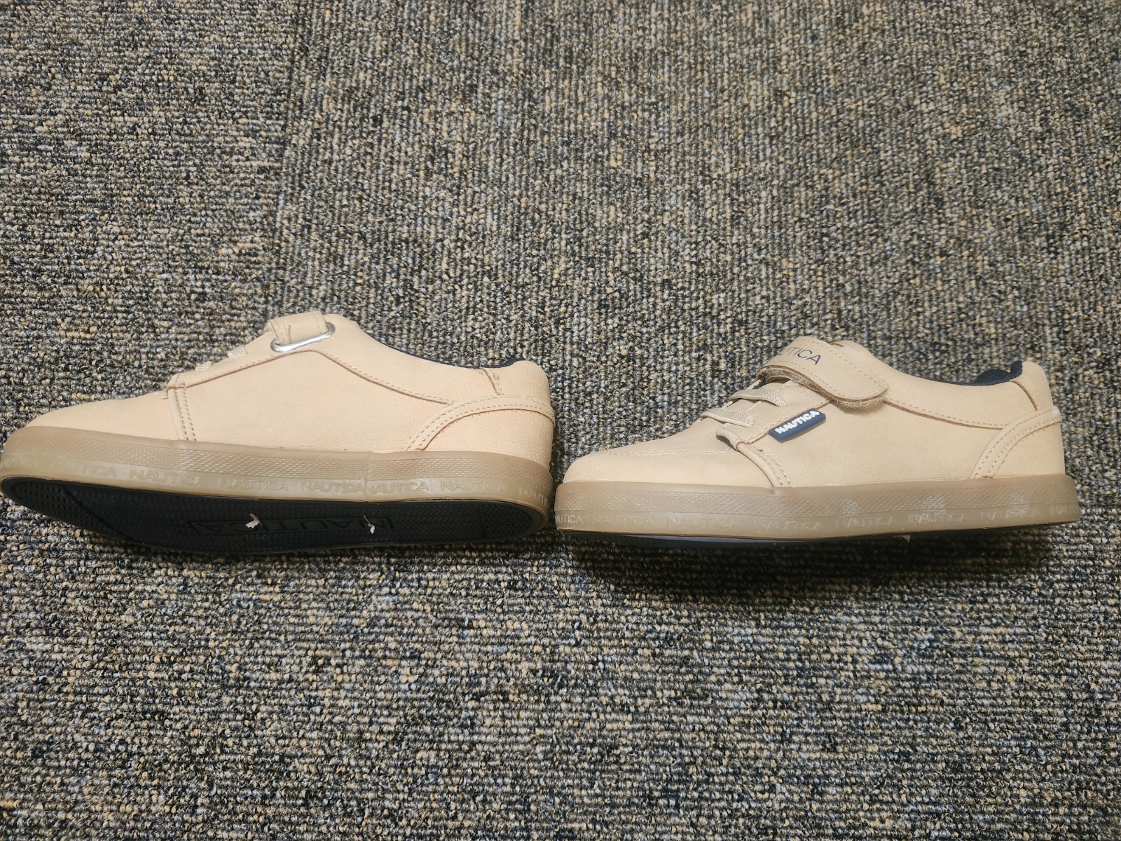 Nautica Moulouya 3T Toddler Boys Shoes Size 11 Tan Beige Hook & Loop Casual