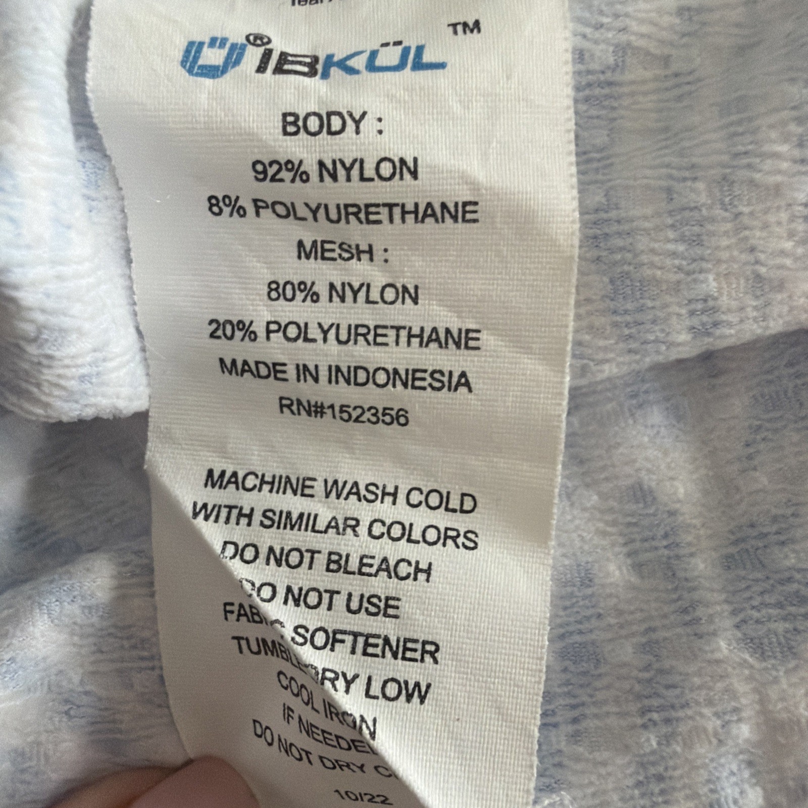 IBKUL ALENA PERIWINKLE WHITE XS L Mock Neck 1/4 Zip Golf Sun Shirt UPF 50 Cool