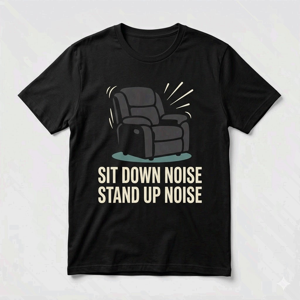 Dad Noises Funny Middle Age Father’s Day Graphic T-Shirt