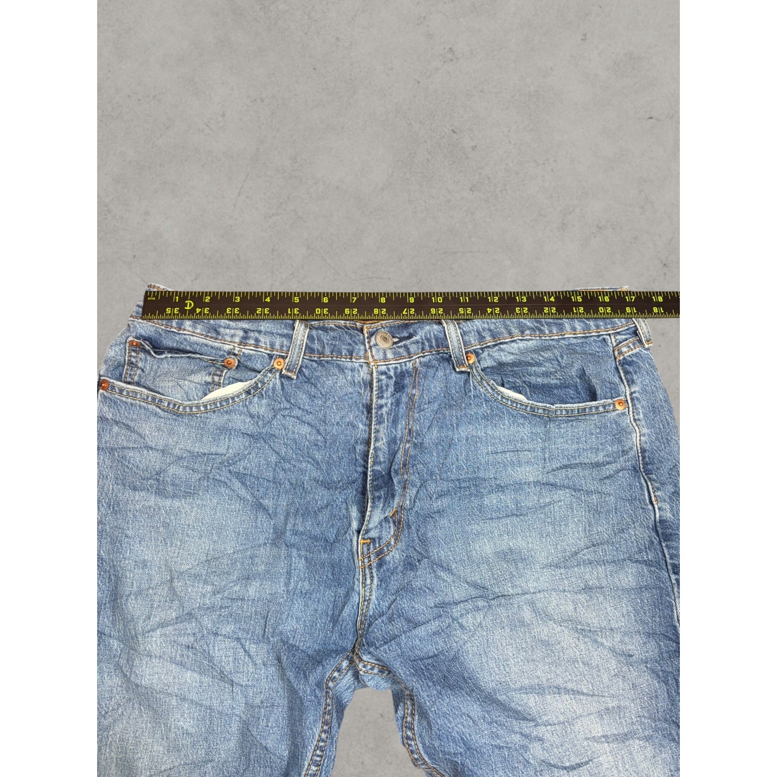 Levis 559 Relaxed Straight Mens Jeans Blue Denim Medium Wash 33×30