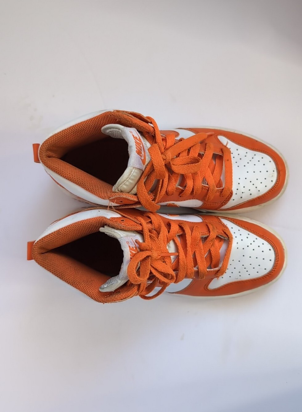 Size 4.5Y Nike Dunk High SP Syracuse DB2179-100 Orange/White 2020