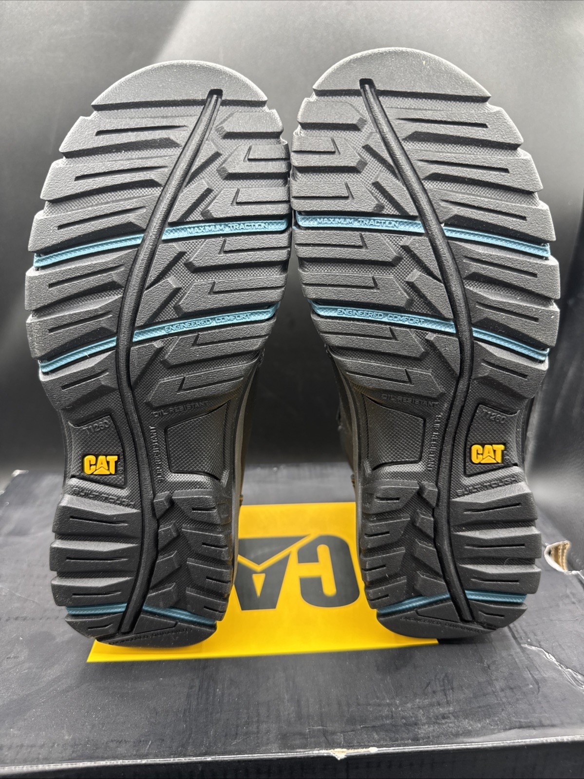 PICK SIZE – Caterpillar Womens Mae Black Steel Toe Waterproof 6″ Work Boot
