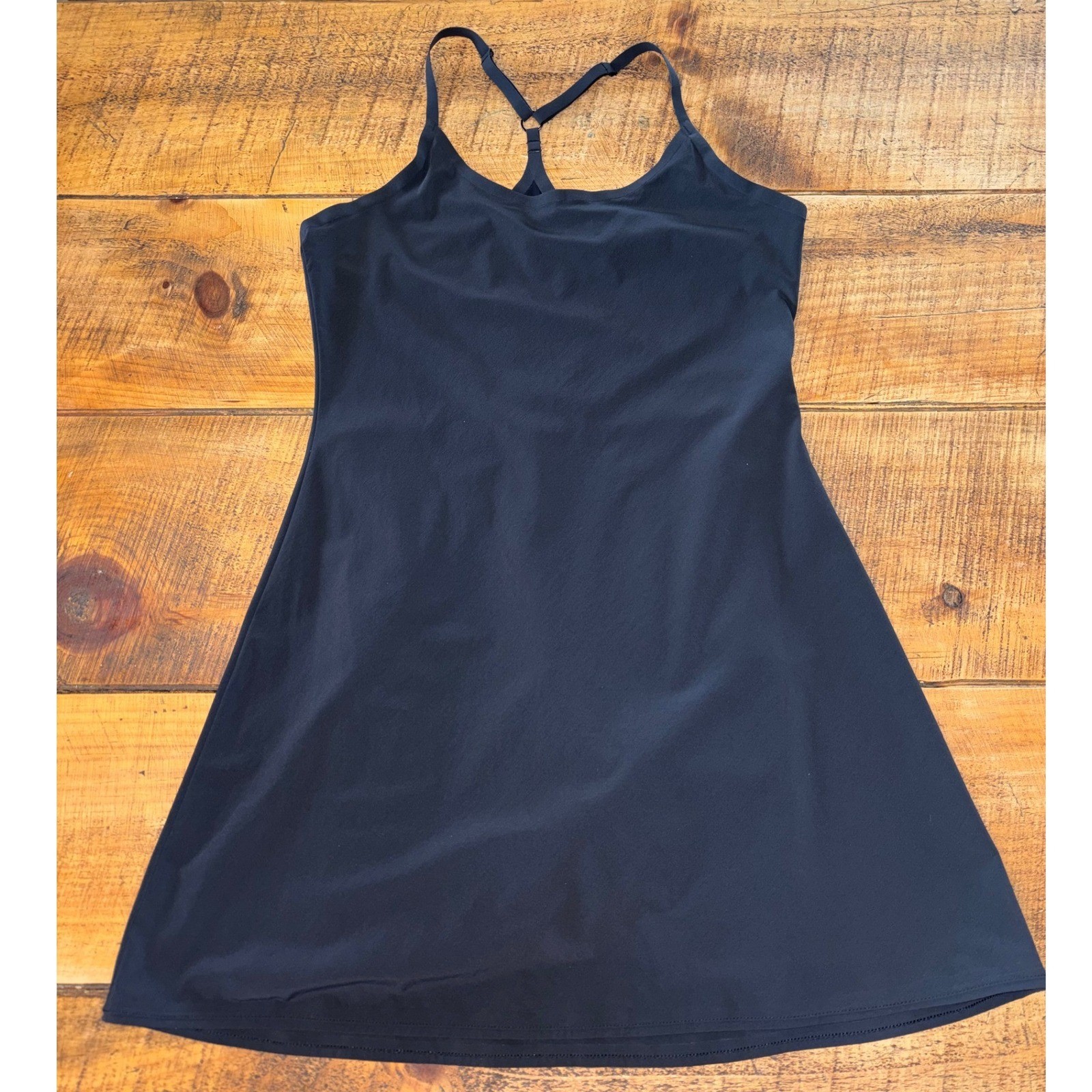Outdoor Voices Womens Black Athletic Exercise Racerback Lined Dress Size Medium