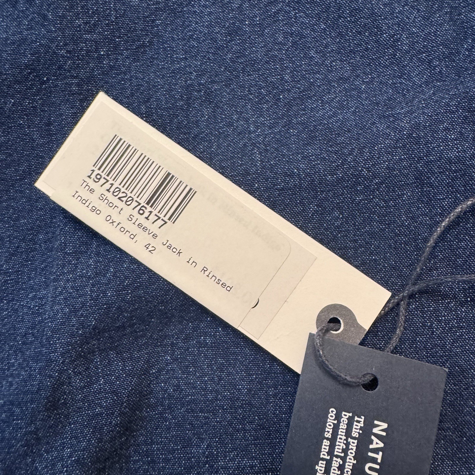 Taylor Stitch Short Sleeve Jack in Rinsed Indigo Oxford 42 Large Organic Cotton