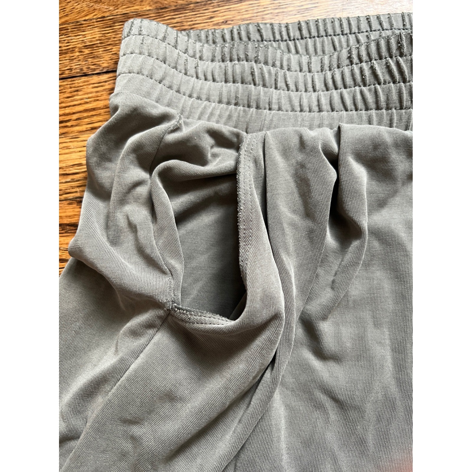 Express Womens Olive Green Modal Blend Smocked Waist Jogger Pants S
