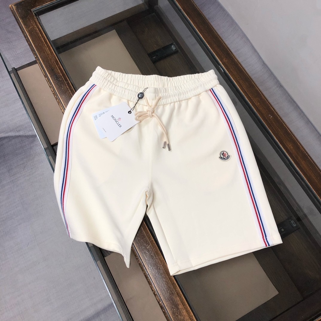 New Moncler Men’s Classic White Summer Shorts L