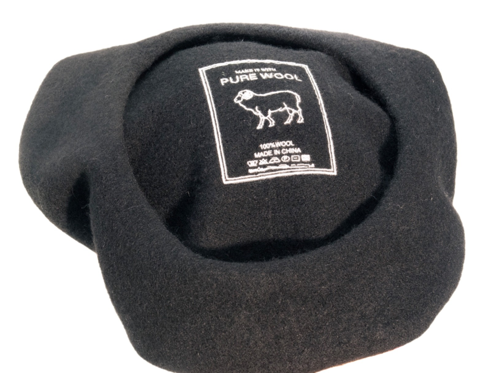 French Style Lightweight Casual Classic Solid Color 100% Wool Beret