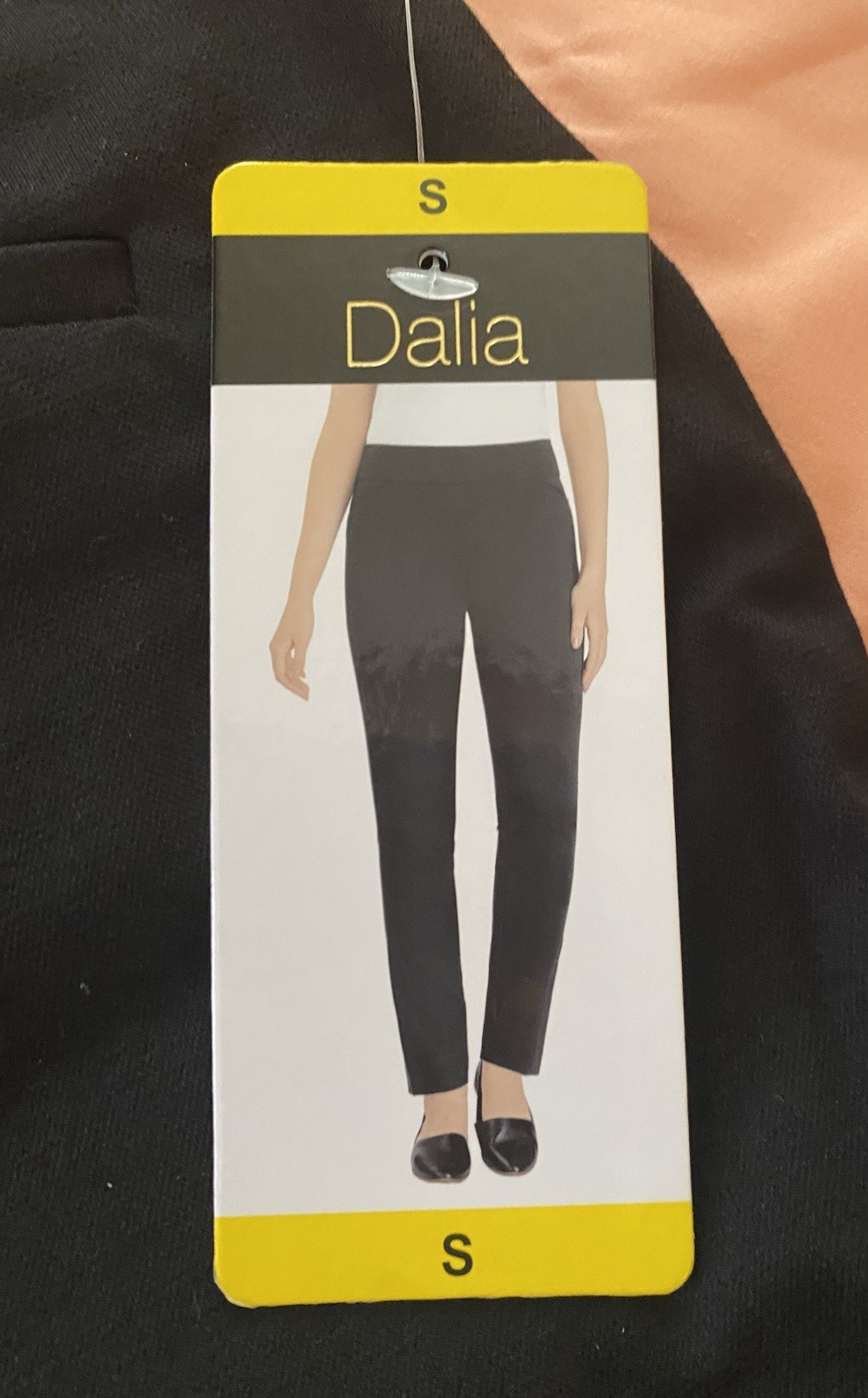 ~NWT~ DALIA WOMEN’S SMALl BLACK PULL-On SLIM LEG STRETCH COMFORT PANTS 1397158