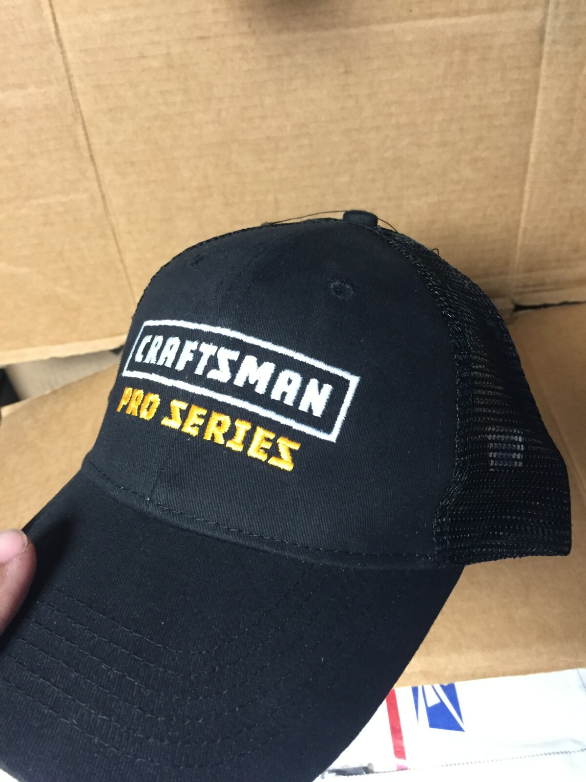 NEW Craftsman Pro Series Mesh Hat Cap Black Professional 90th Trucker Baseball