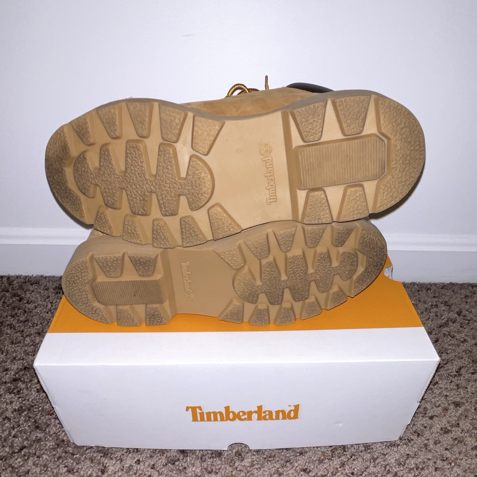 Timberland Men’s 6-Inch Waterproof Lace-Up Work Boots Wheat US 7 M