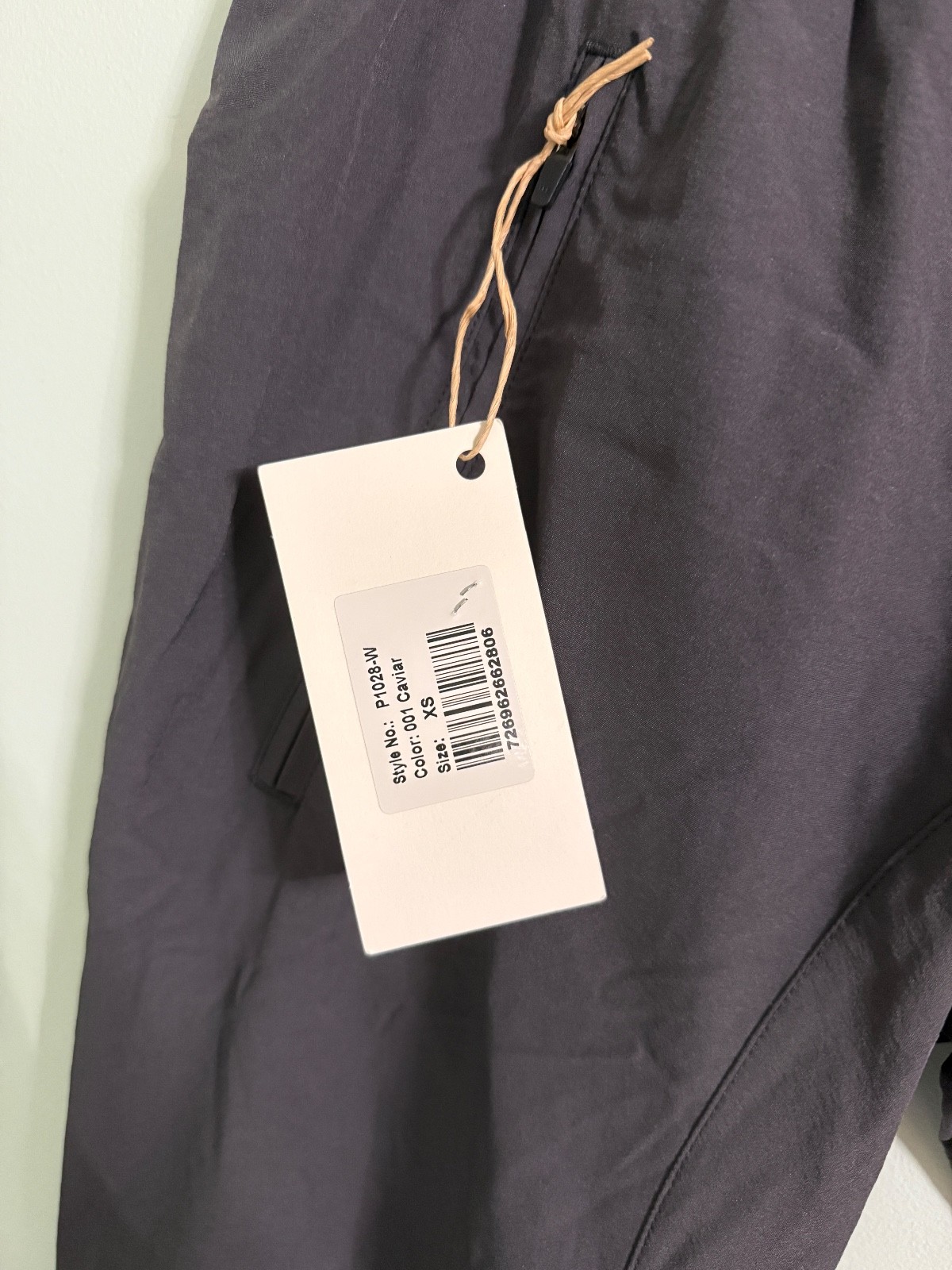 NWT Paskho Purity Meticulous Lightweight Travel Pant in Caviar Size X-Small