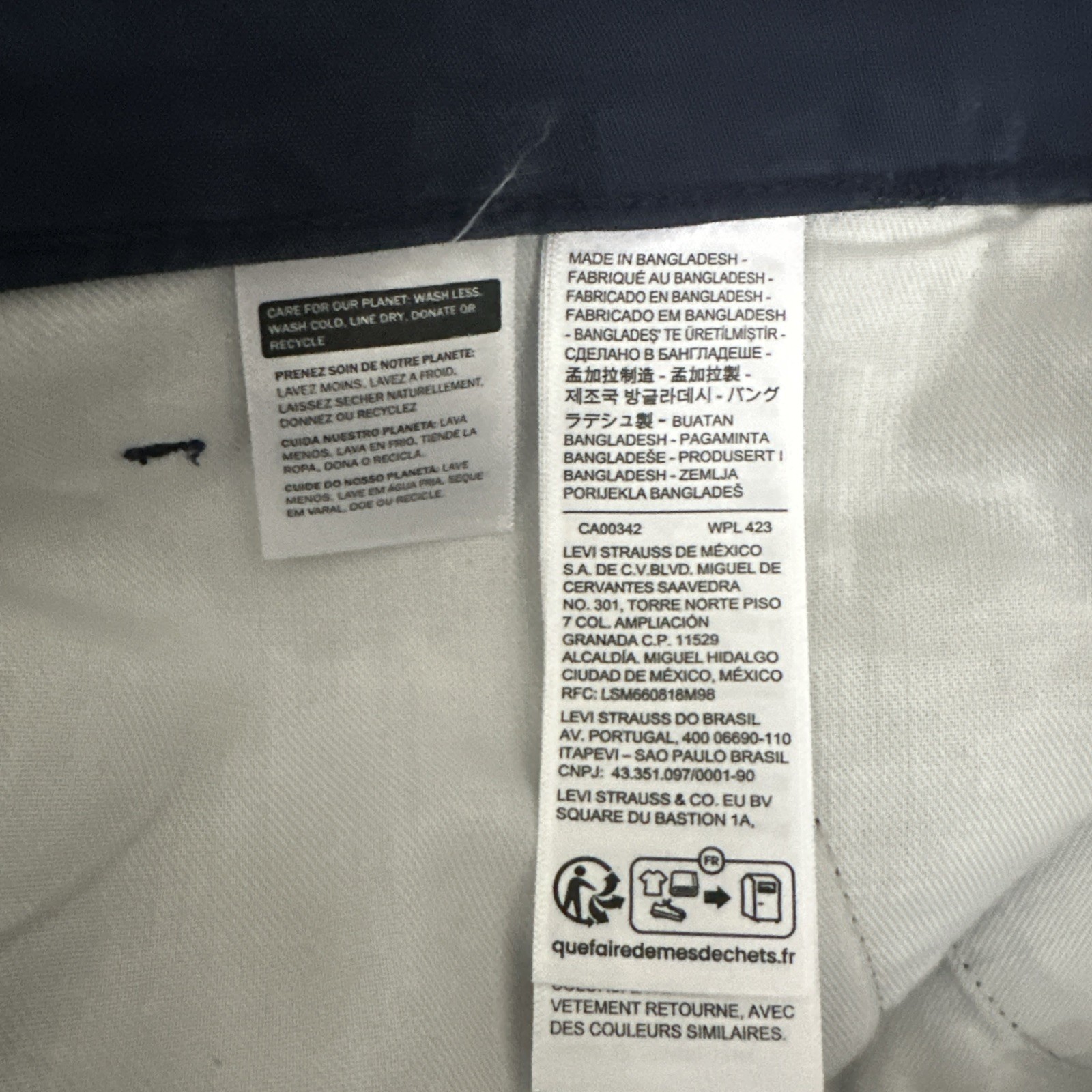 Levis Carrier Cargo Pockets Loose Fit Shorts Dark Blue Men’s Sz. 38 New W Tags