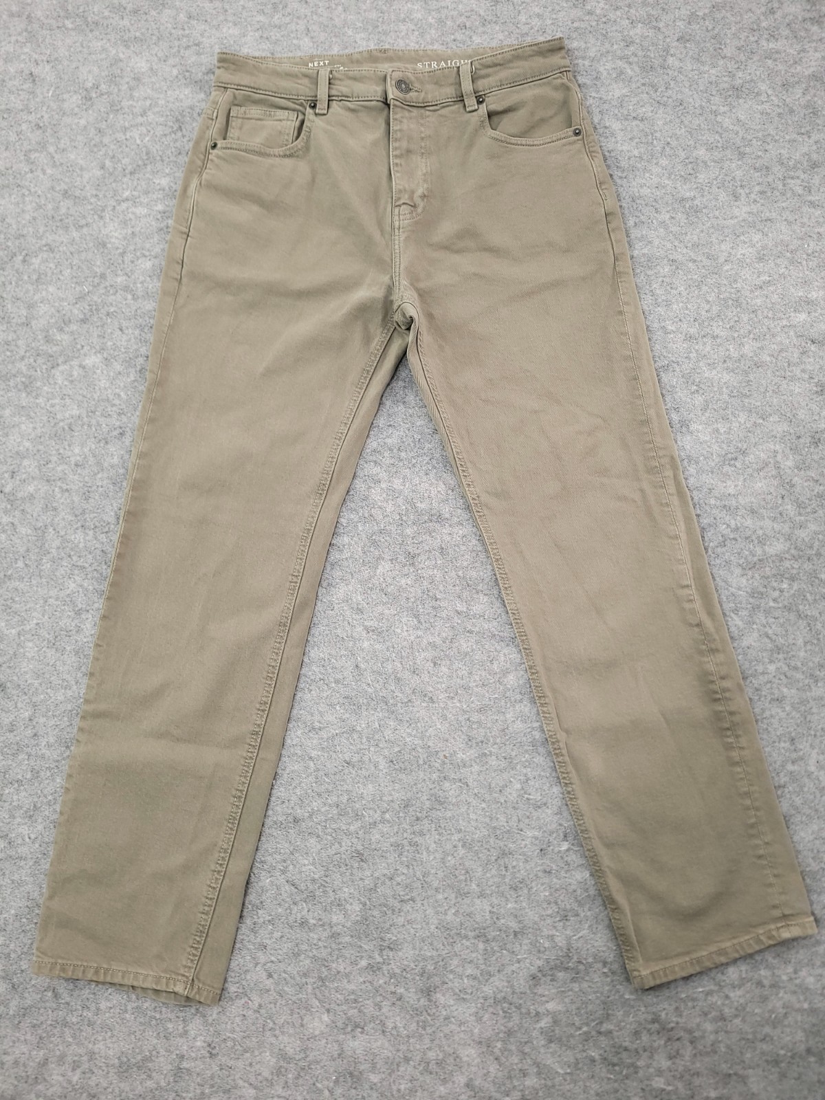 Mens Next Jeans Size 32 R Straight Fit with Stretch W32 L31 Zip Fly
