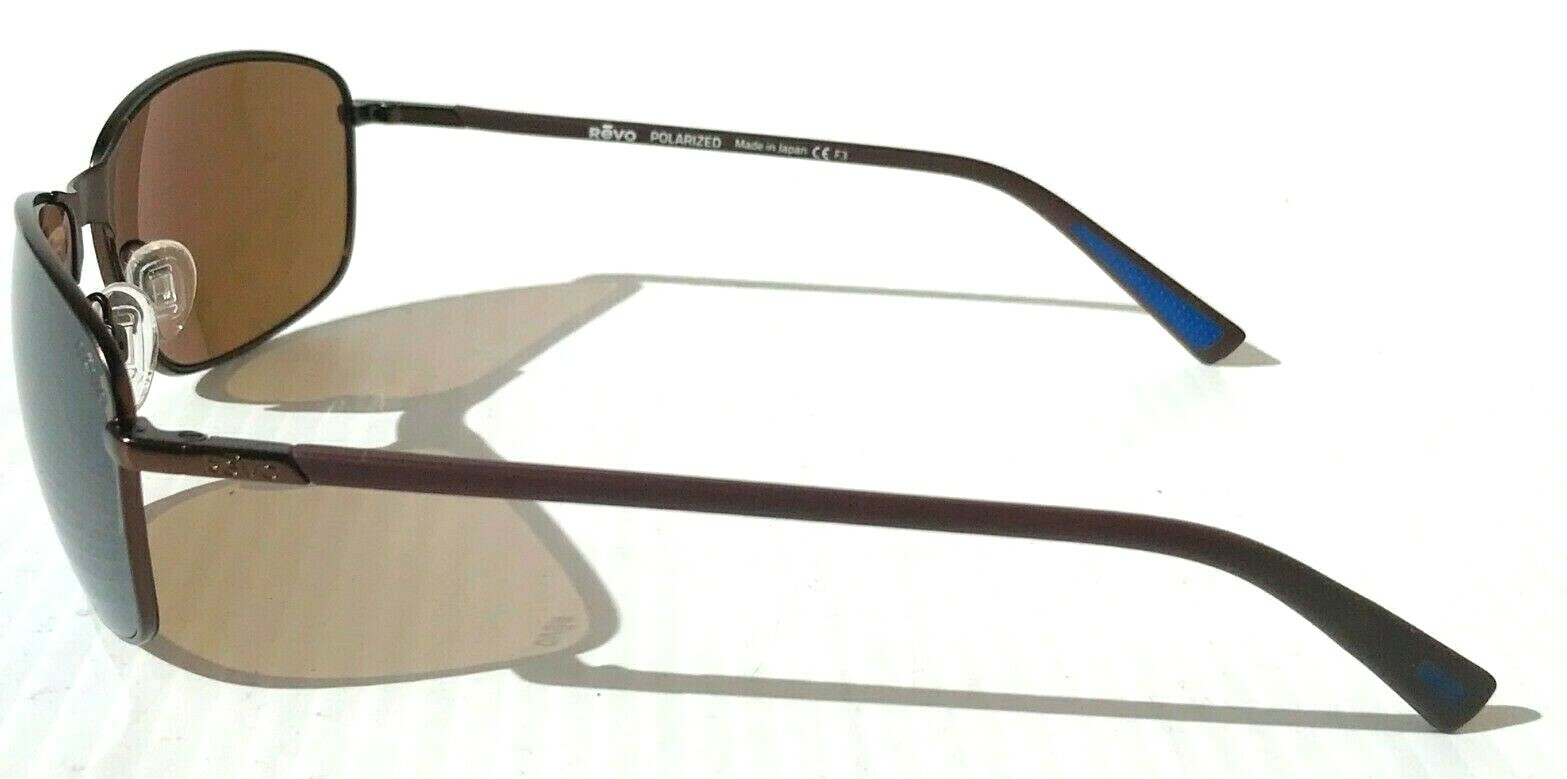 NEW REVO DECOY Copper Frame w POLARIZED Brown Tierra Golf Sunglass 1084 02 BR