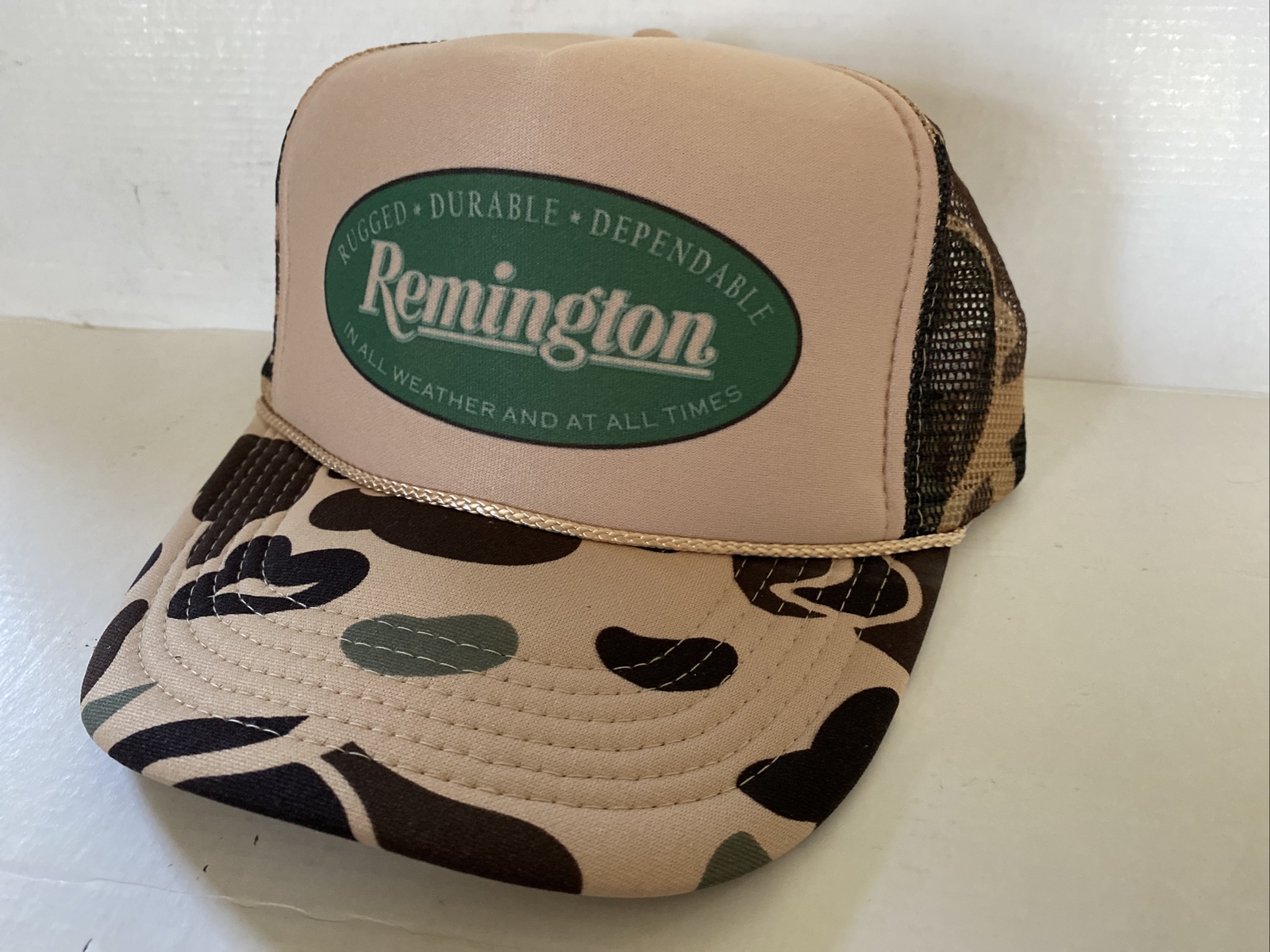 Vintage Remington Guns Hat Gun Trucker Hat snapback Camo Hunting Cap