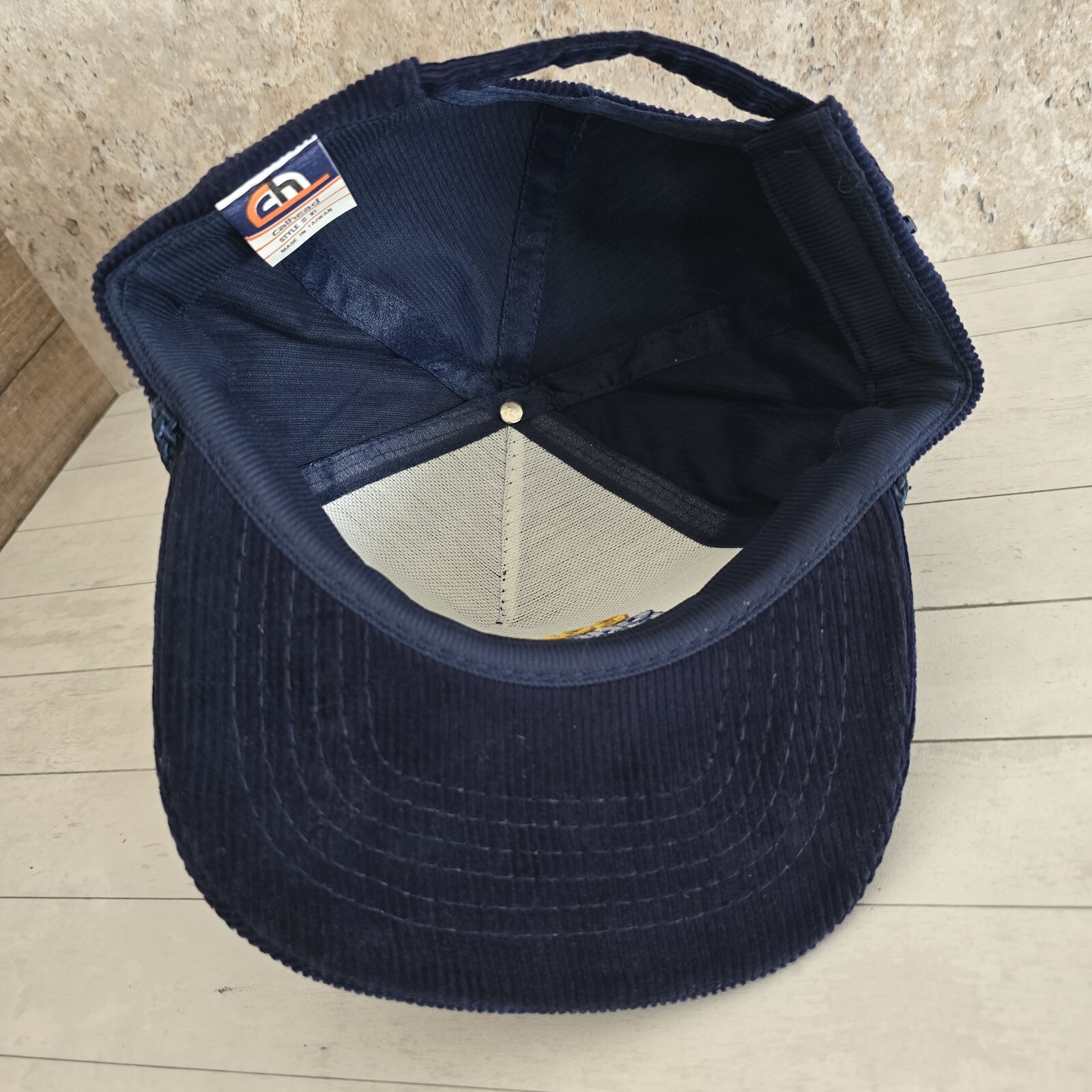 Calhead Gold Star Chevy Dealers Snyder Corduroy Navy Adjustable Hat Chevrolet