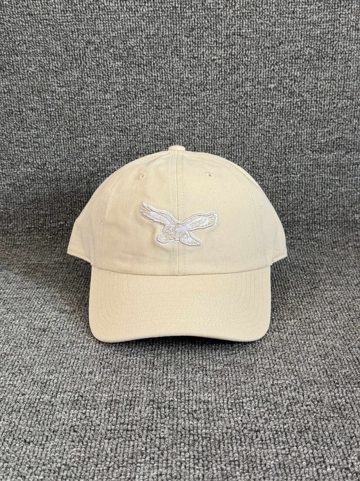 Mitchell & Ness Eagles Dad Hat Strapback Cream NFL Cap Unknown Size