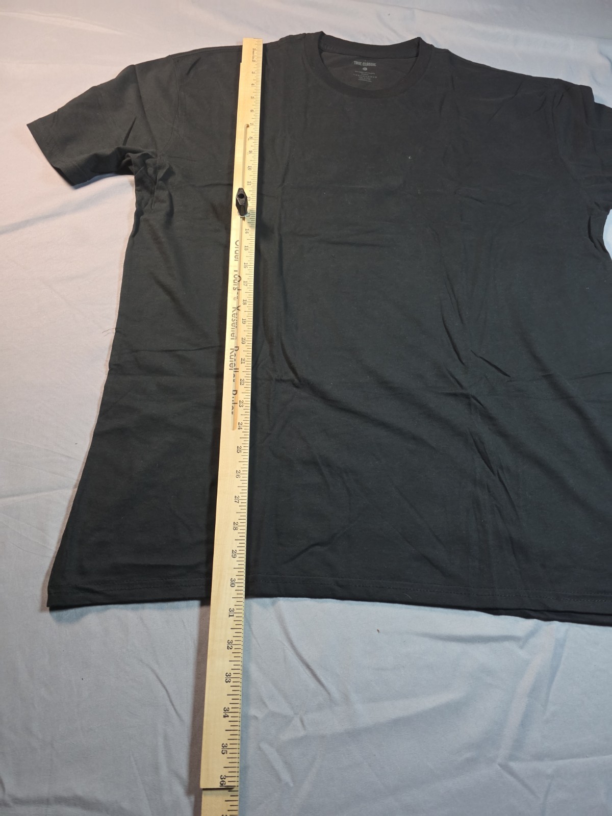 True Classic Crew Neck T Shirt Mens BLACK XL