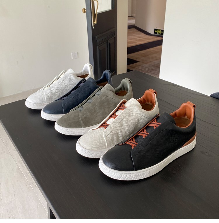 Men’s leather breathable sneakers Size 39-46