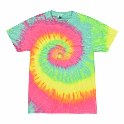 Tie Dye T-Shirts, Adult S M L XL 2XL 3XL, Multi-Color 100% Cotton