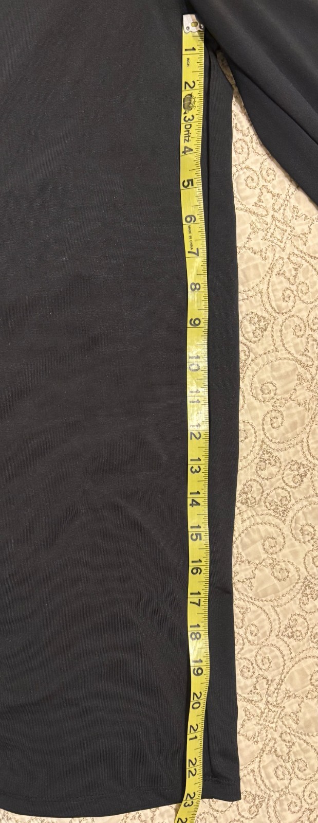 New York Laundry Womens Black Drawstring Waist Wide Leg Trouser Pants Size L
