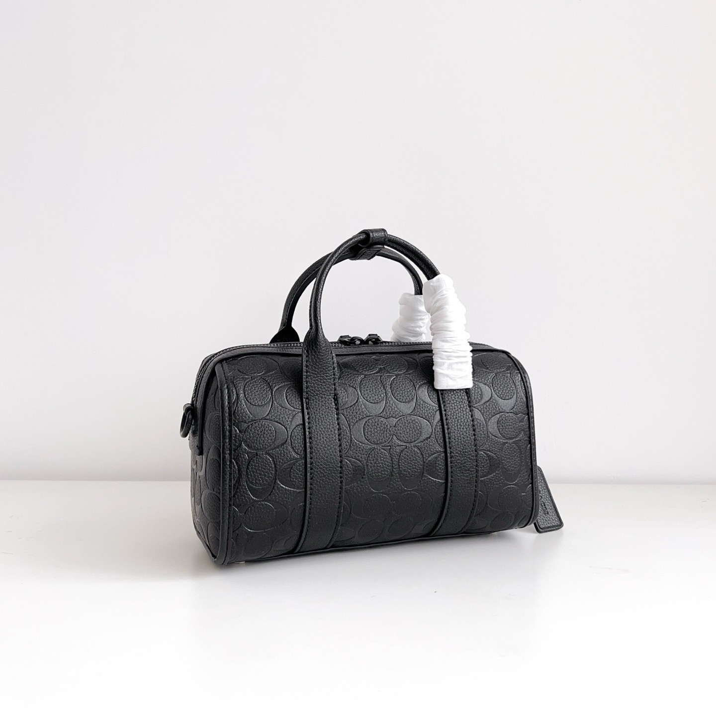 COACH Gotham Duffle 24 In Signature Leather Black CZ497 Outlet NEW