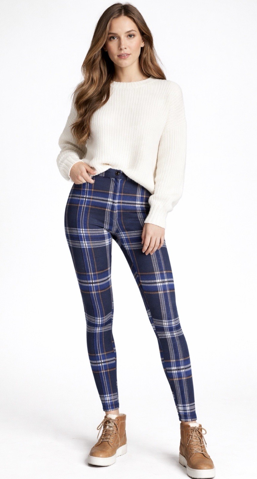 Free People Women’s Size 2 Carnaby Plaid Pants