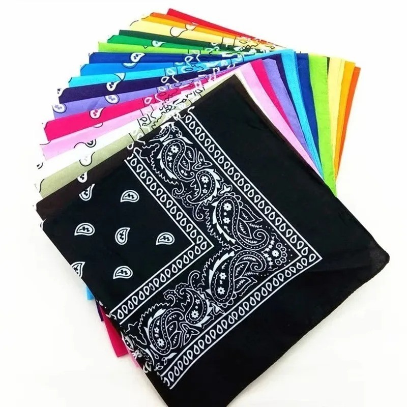 USA Seller 100% Cotton Paisley Bandanas 22″X22″ Scarf Head Neck Bandannas