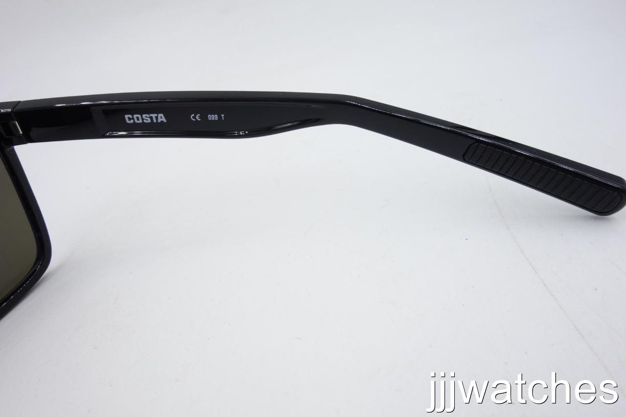 Costa Del Mar Rincon Shiny Black Blue Mirror 580G Sunglasses 06S9018 90183363