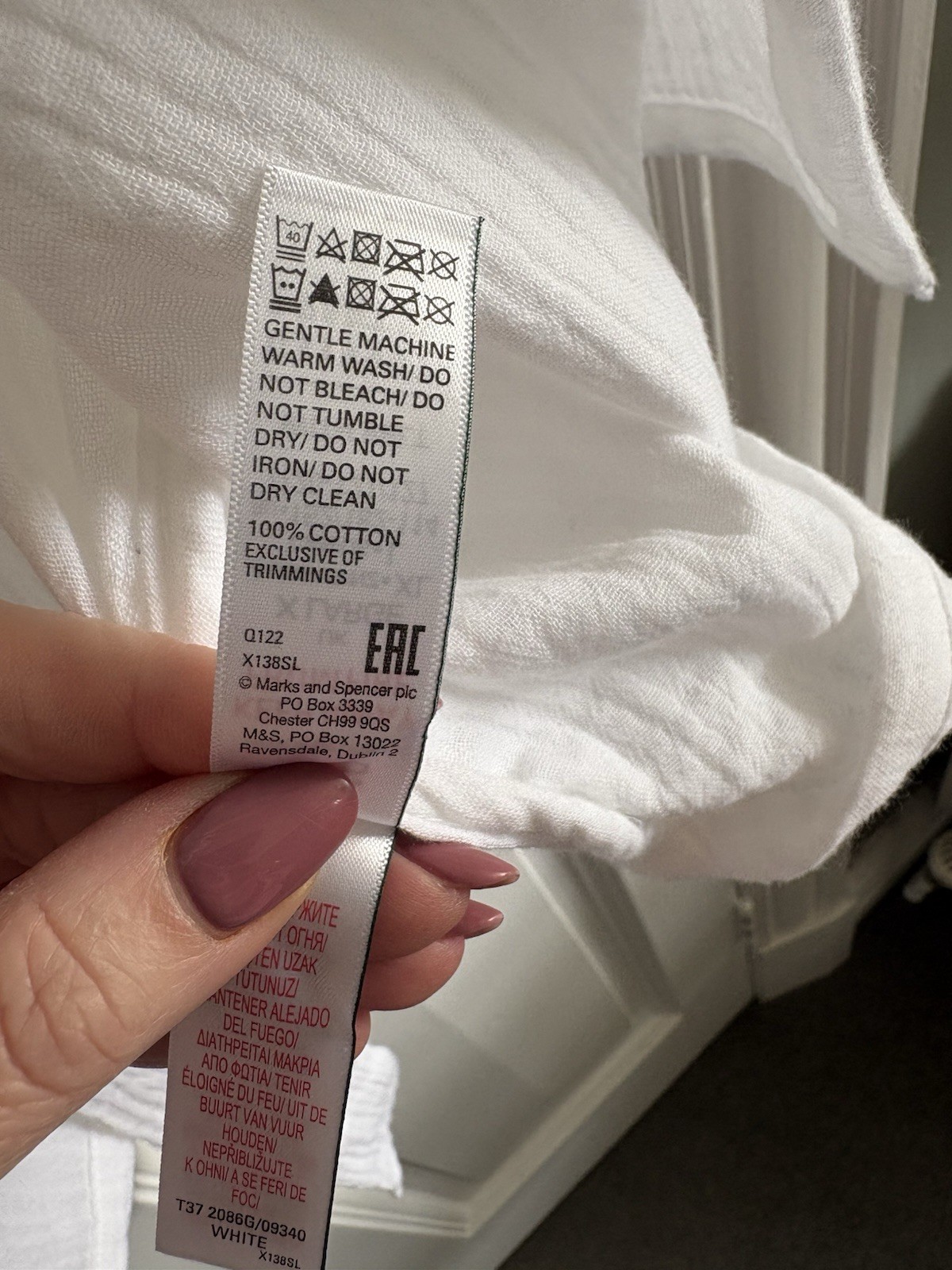 Marks And Spencer Cotton Muslin Robe L