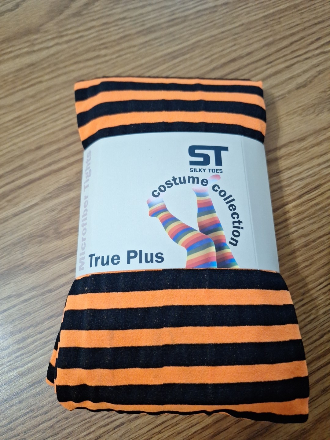 Halloween Tights New Orange and Black Size 3/4 Plus Size See Picture For Size