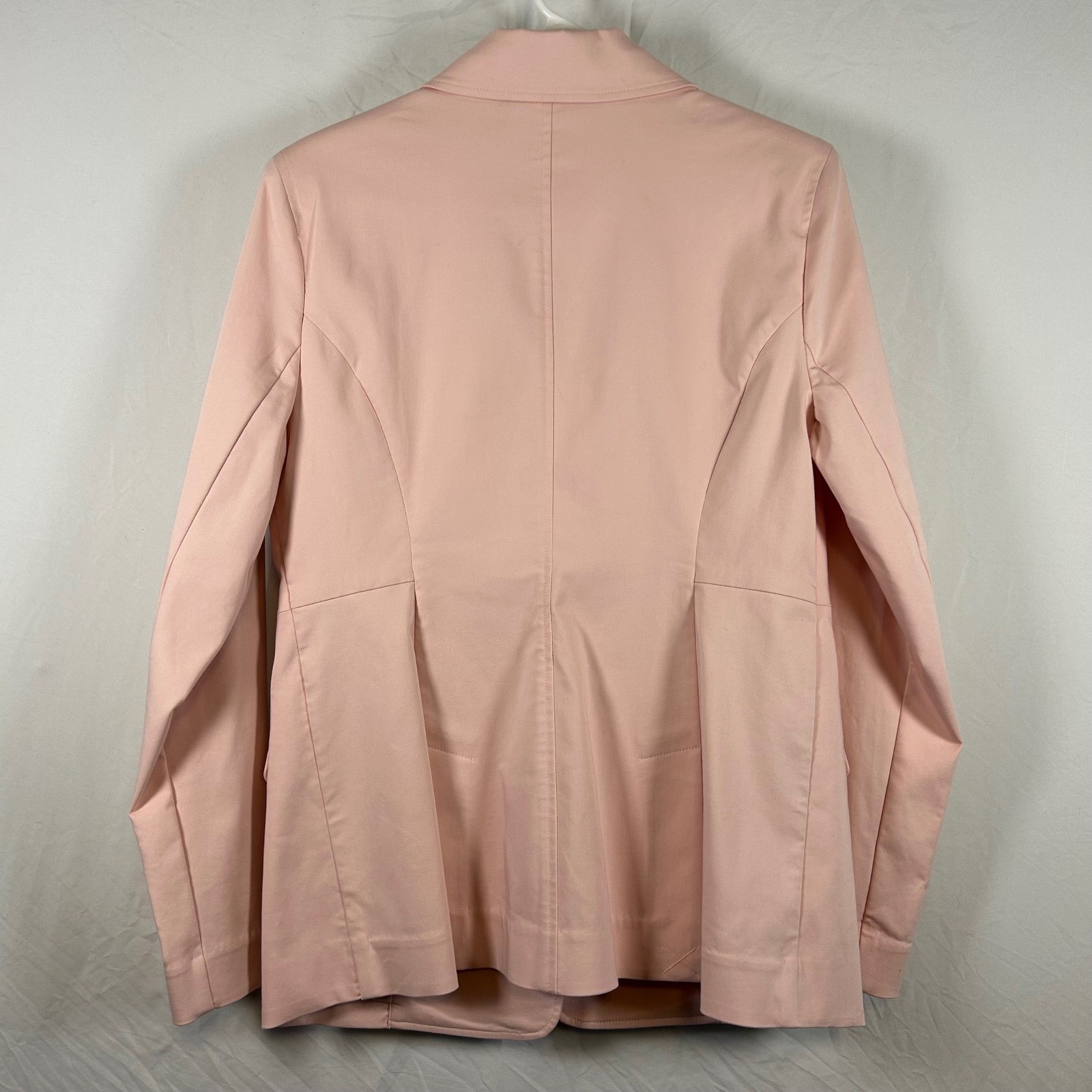 Cabi Pink Busy Blazer Style 5656 Pastel Three Button Structured Jacket Womens 8