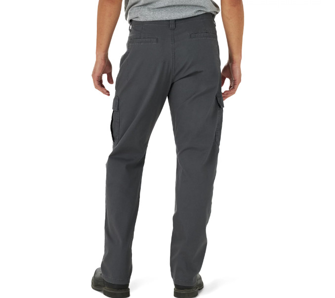 Men’s Wrangler Cargo Pants w/ Stretch Relaxed Fit Anthracite Grey CHOOSE SIZE