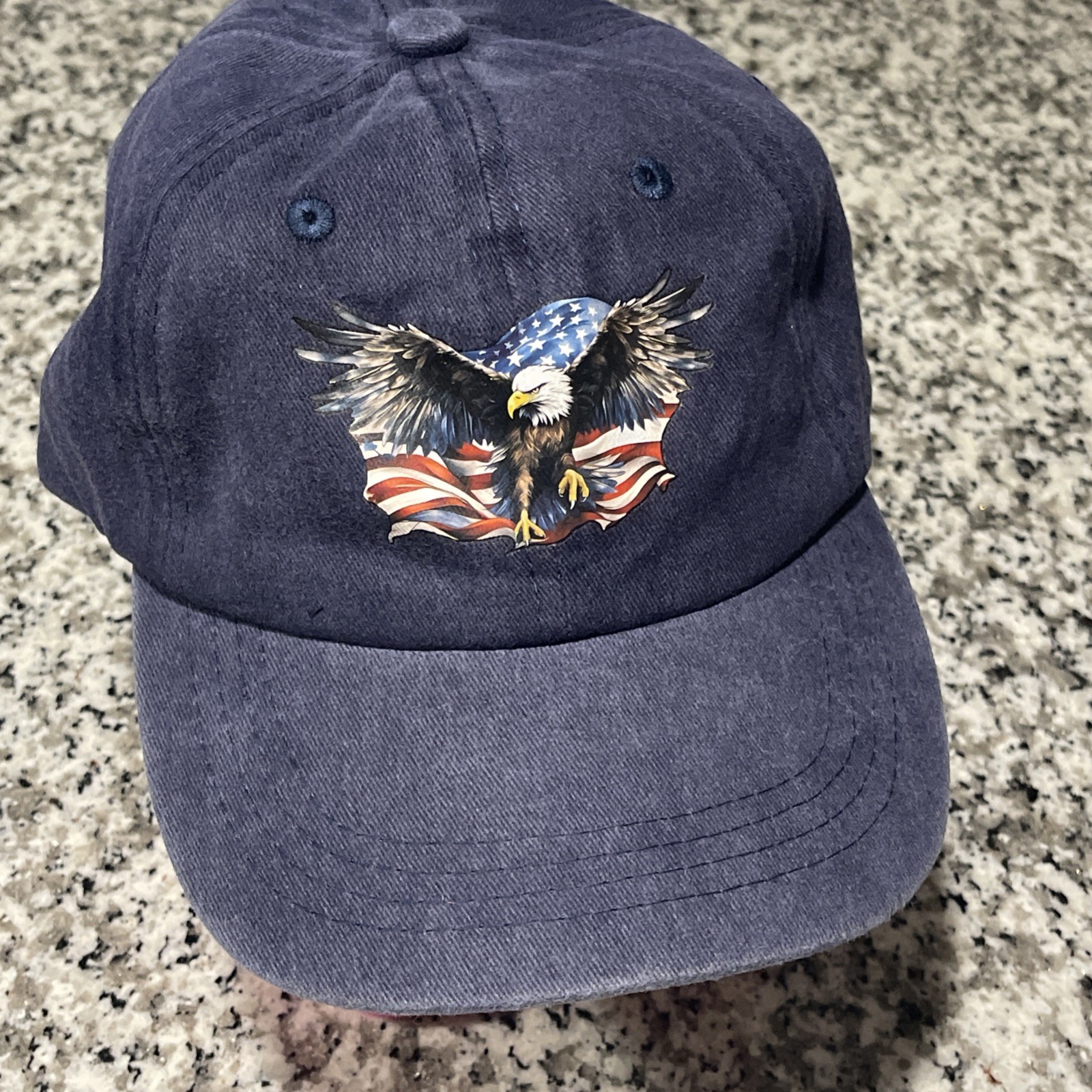 USA America Hat Bald Eagle One Size Fits All
