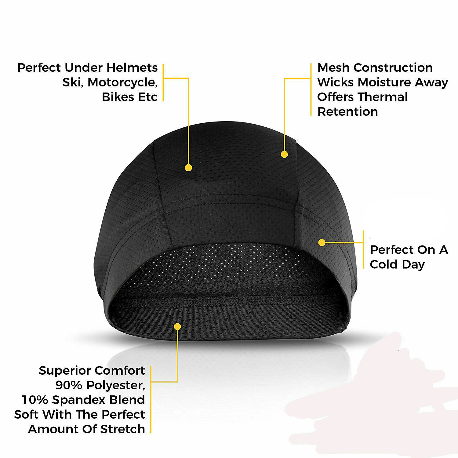 Polyester Biker Skull Cap Motorcycle Head Wrap Du Doo Do Rag Hat Beanie