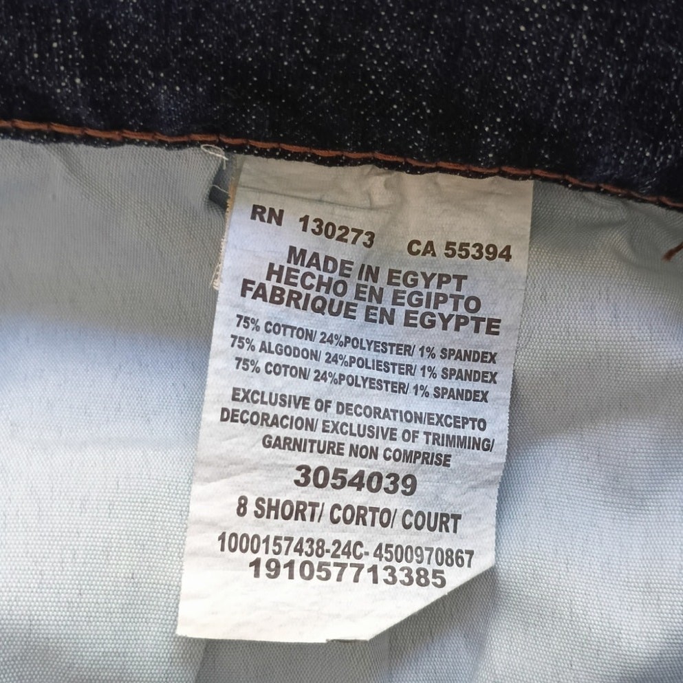 Lee Relaxed Straight Mid Rise Jeans 29×28 Stretch Classic Denim 8 Short