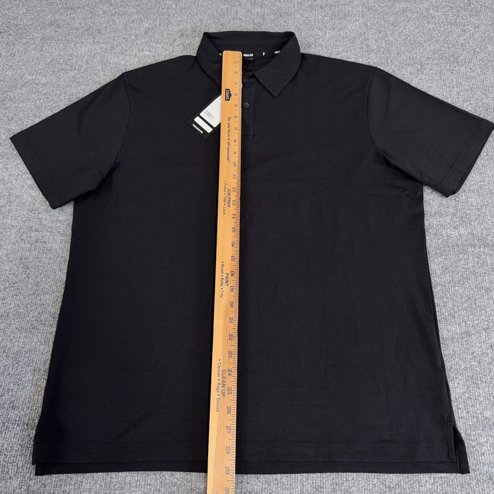 Public Rec Go-To Polo Shirt Men XL Black Golf Pima Cotton Performance NEW