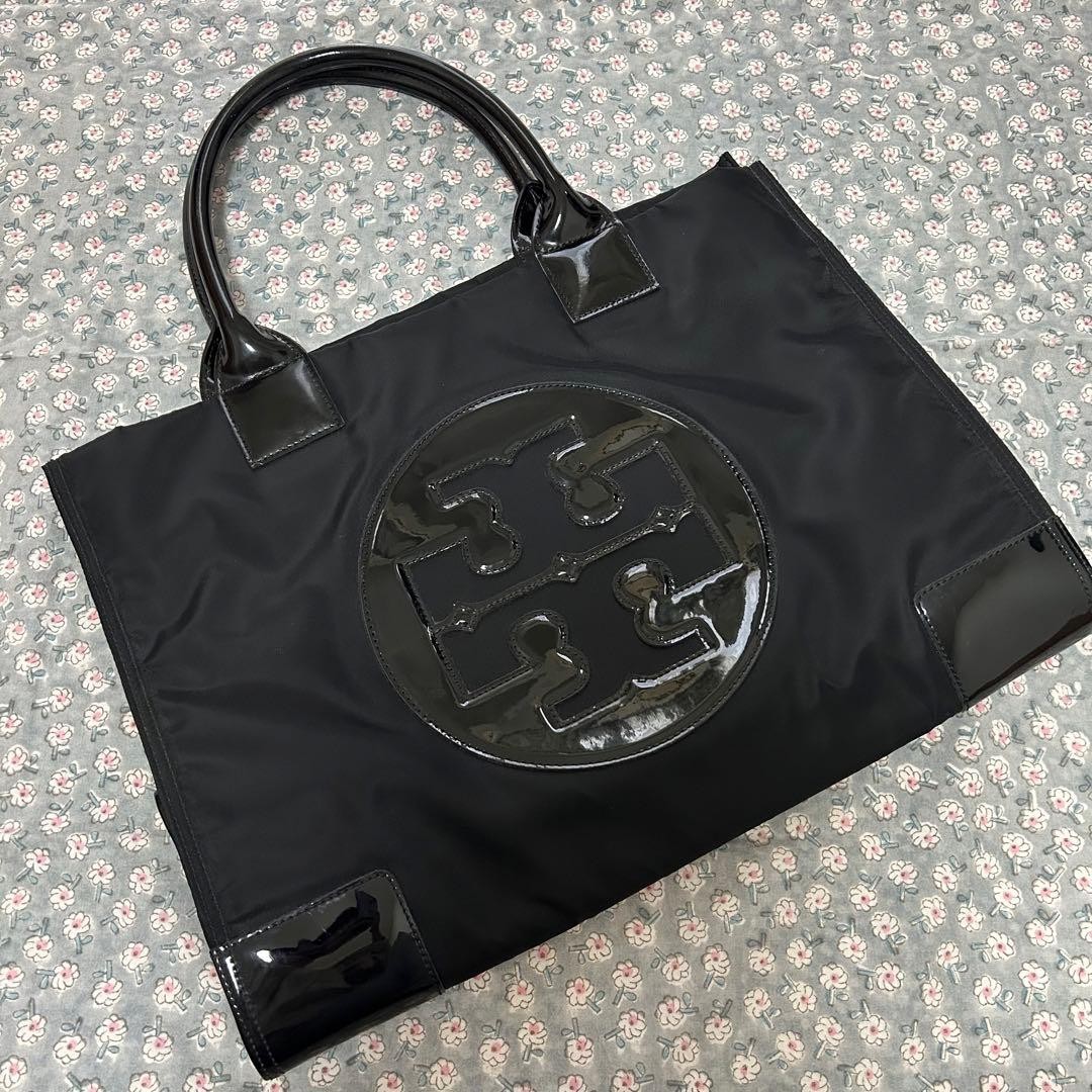 TORY BURCH Tory Burch Ella Tote Bag Nylon Enamel