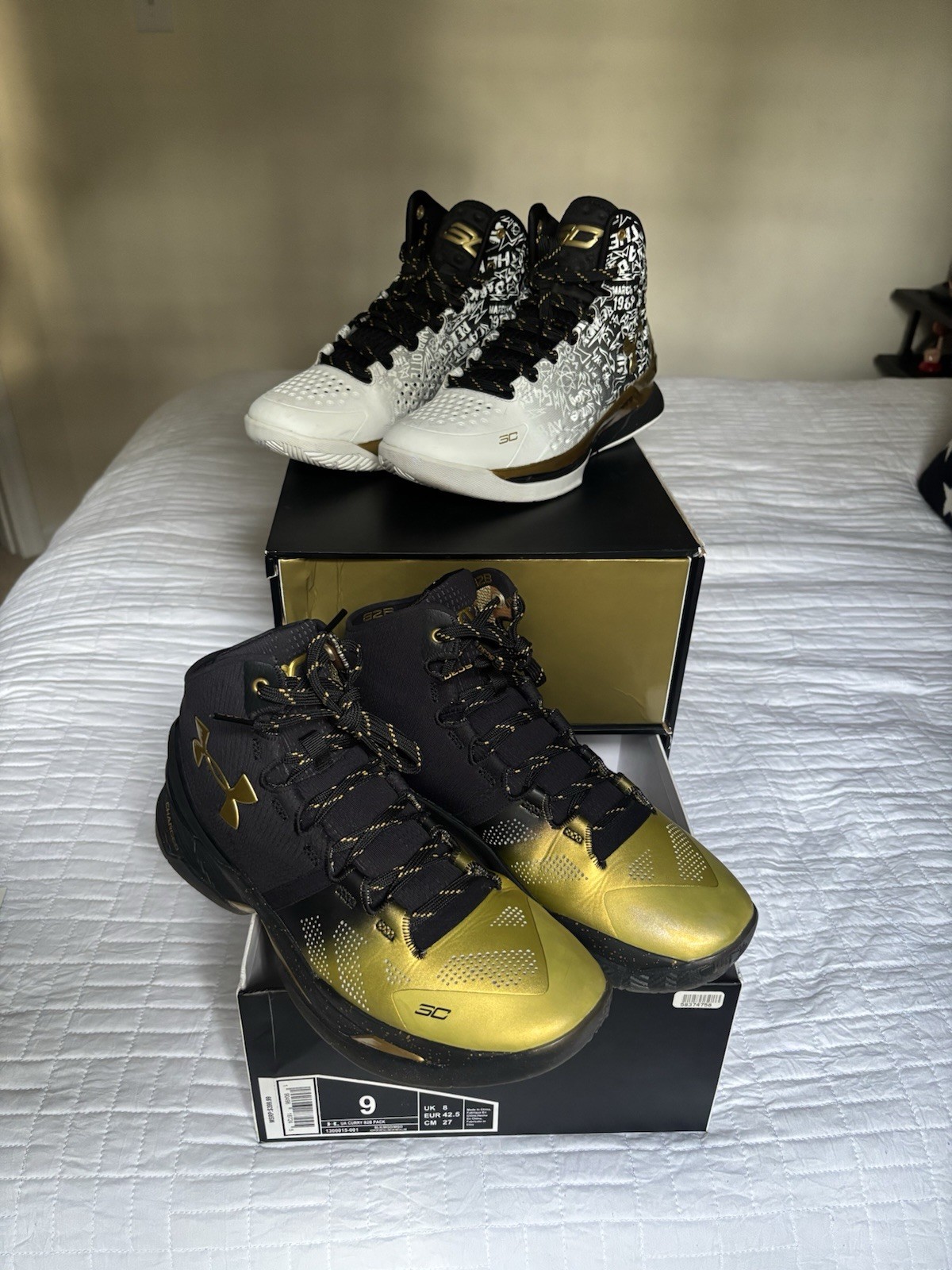 UA Curry B2B MVP Pack — Size 9 (Rare, Worn Twice, Box Included) Worn twice.