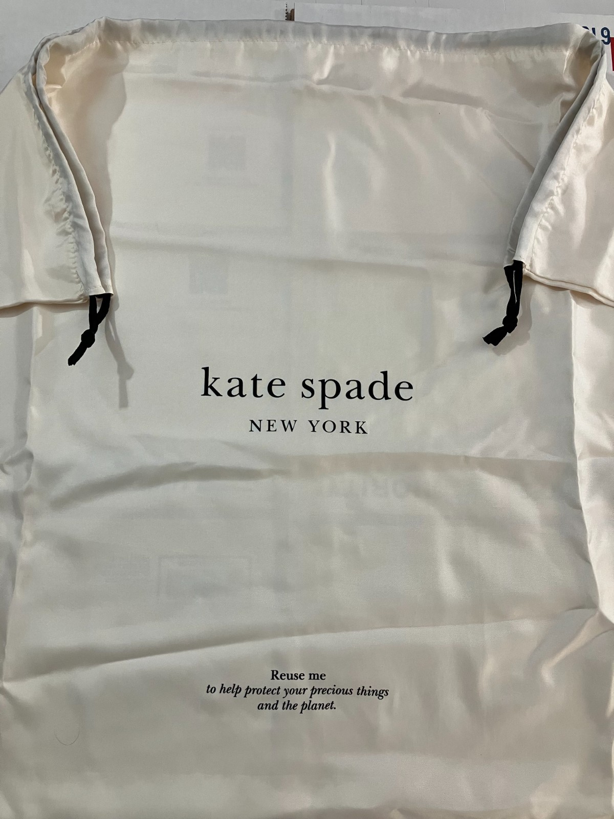 Kate Spade Drawstring Dust Bags Sizes 4.5″x6″ – 34″x27″ Pink Cream KC828 NWT 16