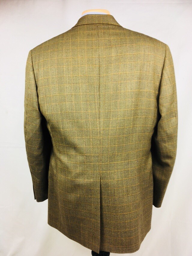 BROOKS BROTHERS Men’s 100% Wool Herringbone Tweed Blazer Sport Coat Brown 41T