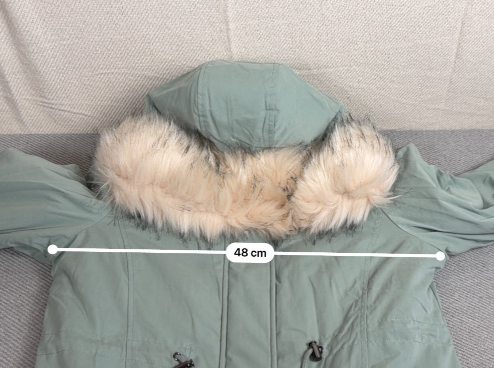 CLEARANCE Together Womens Parka Coat Jacket Size 12 Grey Hooded Faux Fur Trim